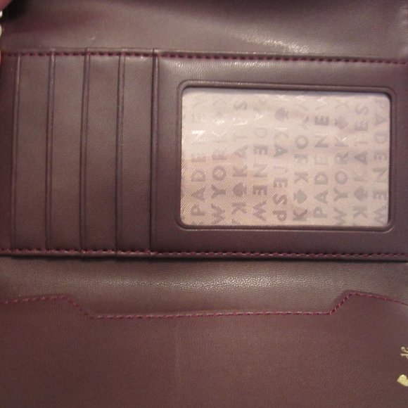 Kate Spade Laurel Way Red Glitter Wristlet - Picture 6 of 9